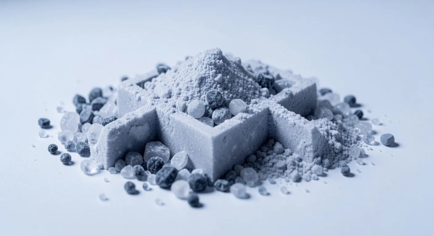 Mineral crystalline structures viewed under laboratory lighting